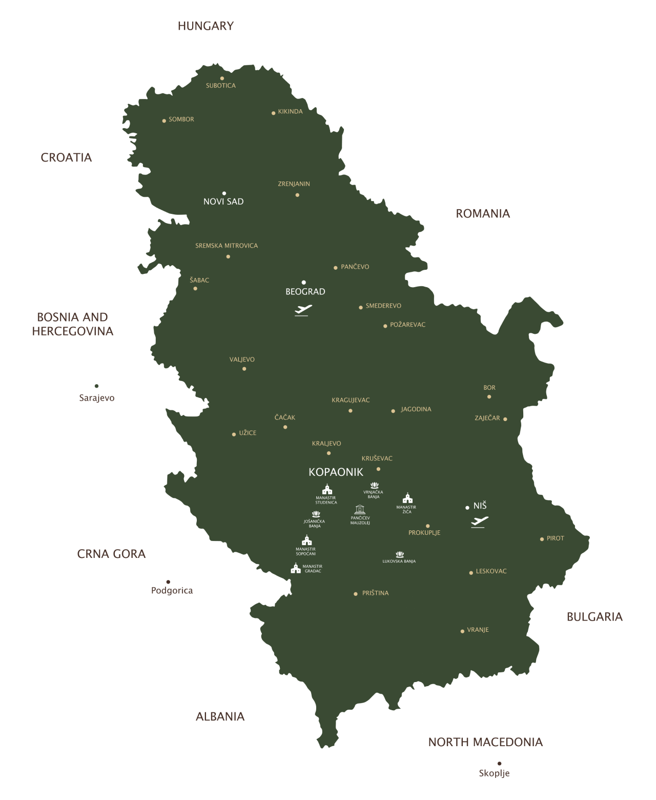 map serbia big